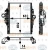 BEHR HELLA SERVICE 8ML 376 724-281 Intercooler, charger